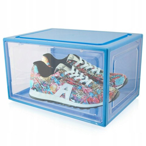 3x BOX NA BUTY ORGANIZER PUDEŁKO NIEBIESKIE do rozm. 47 3x BOX NA BUTY ORGANIZER PUDEŁKO NIEBIESKIE do rozm. 47