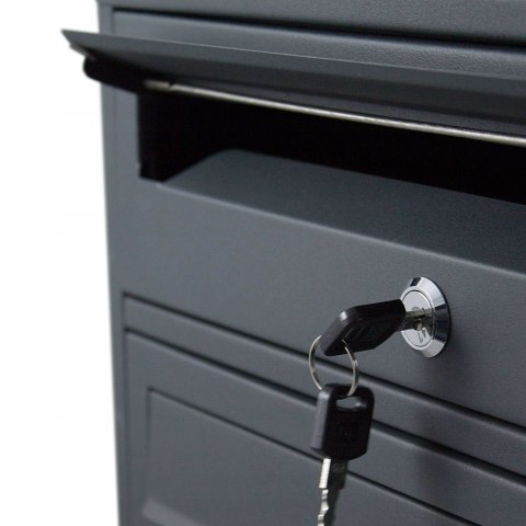 Skrzynka pocztowa lokatorska grafitowa 5 wrzutów